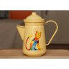 1071 4 coffee pot with a cat