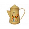 1077 coffee pot with a cat