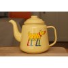 179 8 tea pot with dog