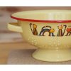 1965 5 colander stripy cats yellow