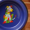 2381 8 dog bowl blue large