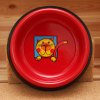 2435 3 cat bowl red