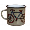 2729 enamel mug grey motive bikes