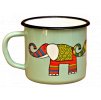 2846 turqoise mug with an elephant