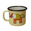 3137 1 enamel mug yellow motive elephant