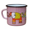 3896 8 pink mug with an elephant