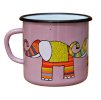 3896 pink mug with an elephant