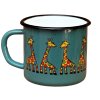 4157 1 enamel mug ocean color motive giraffe