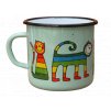 4169 turqoise mug with a cat