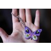 698 2 keychain butterfly