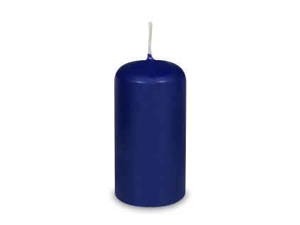 Sviečky valcové 60x120mm 1ks tmavomodré