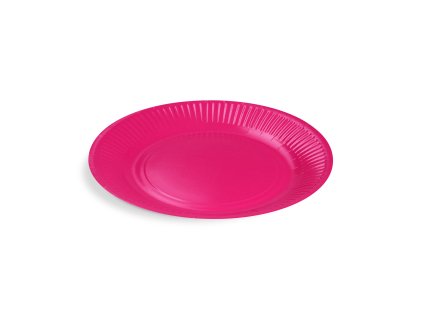 Papierový tanier (FSC Mix) fuchsia Ø23cm [10 ks]