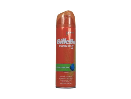 Gillette gel na holenie 200ml Fusion Ultra Sensitive + Cooling