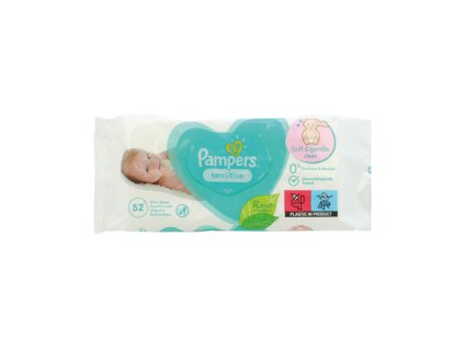 Pampers vlhčené obrúsky 52ks sensitive
