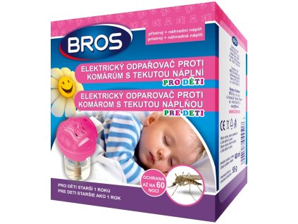 bros elektricky odparovac proti komarom pre deti