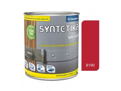 Syntetika S2013U/8190 červená tmavá - vrchná farba lesklá 0,6l