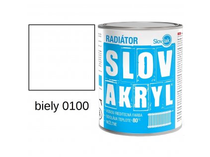 SLOVAKRYL na radiátory biely 0,75kg