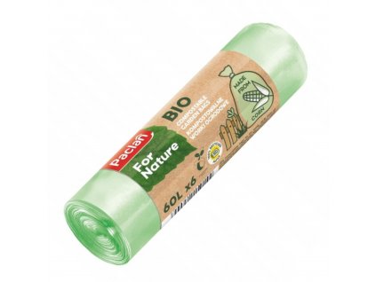 Vrecká do koša PACLAN FOR NATRE kompostovateľné BIO 60L (6ks)