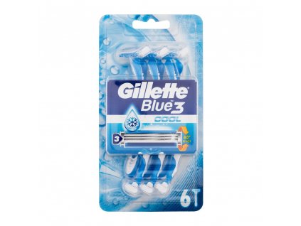 gillette blue3 cool holiaci strojcek pre muzov 6 ks 443080