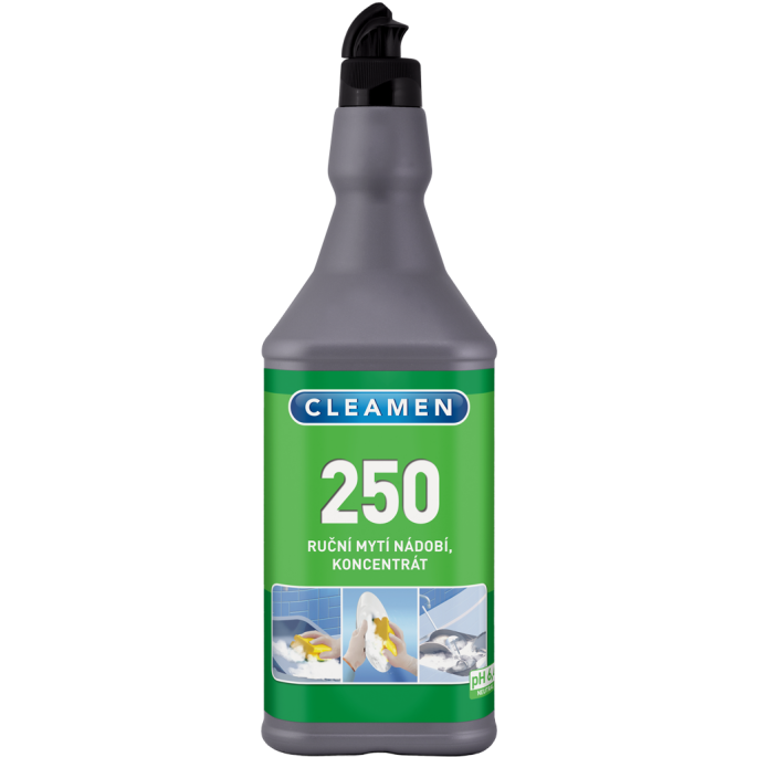CLEAMEN 250 koncentrát k ručnému umývaniu riadu 1l