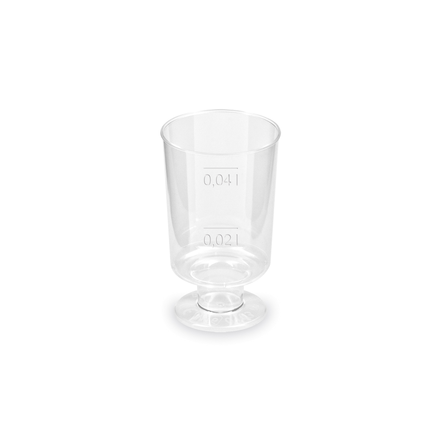 Pohár kryštál na stopke 2cl/4cl (20ks)
