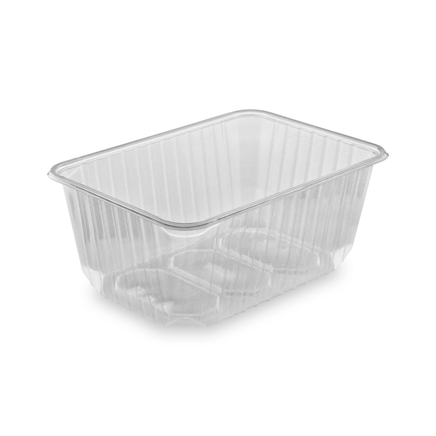 Miska hranatá vanička priehľadná 1200ml (50ks)