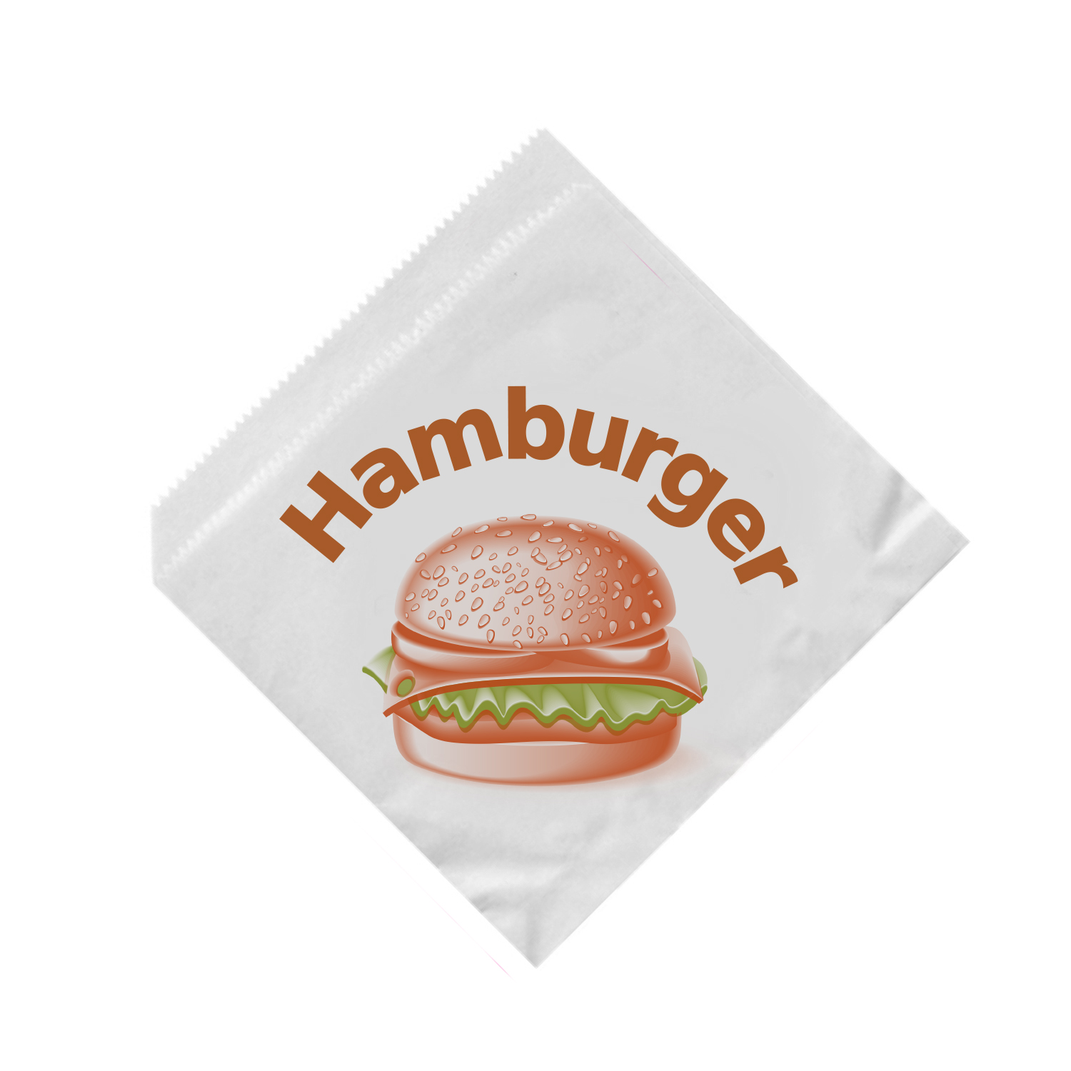 Vrecká na hamburger 16x16cm (100ks)