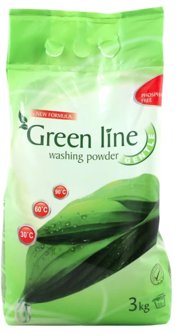 GREEN LINE GENTLE 3kg prášok na pranie