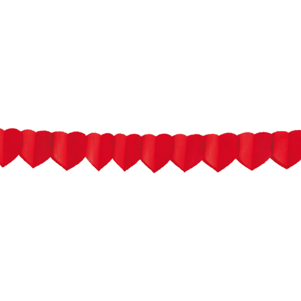 Papierová girlanda Srdcia Ø18cm x 4m [1 ks]