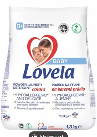 LOVELA Baby prášok 1,3kg 13PD na farebné