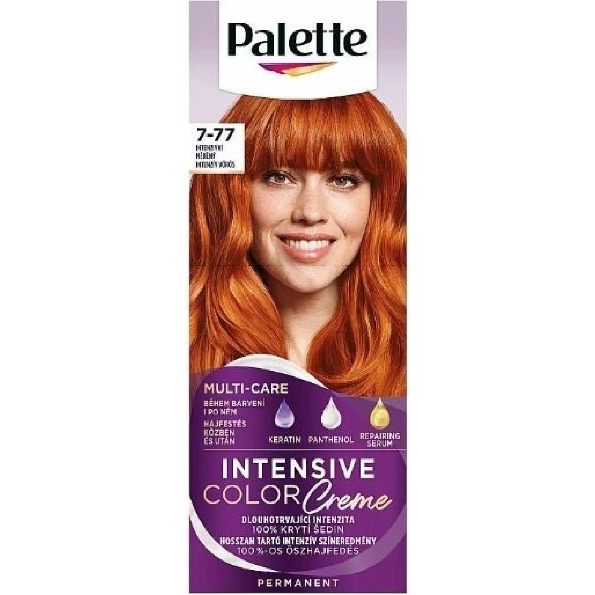 Palette Intensive colorcreme (KI7) 7-77 farba na vlasy - Intenzívne medená