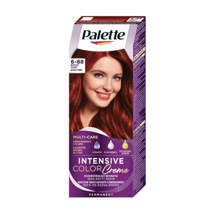 Palette Intensive colorcreme (RI5) 6-88 farba na vlasy - Intenzívne červená