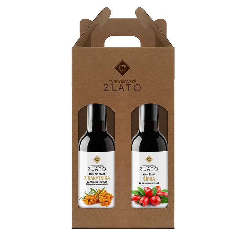 Šťava DUO Pack Rakytník a Šípka 2x185ml