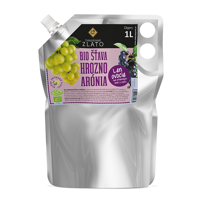Šťava BIO Hrozno BIO Arónia 1l