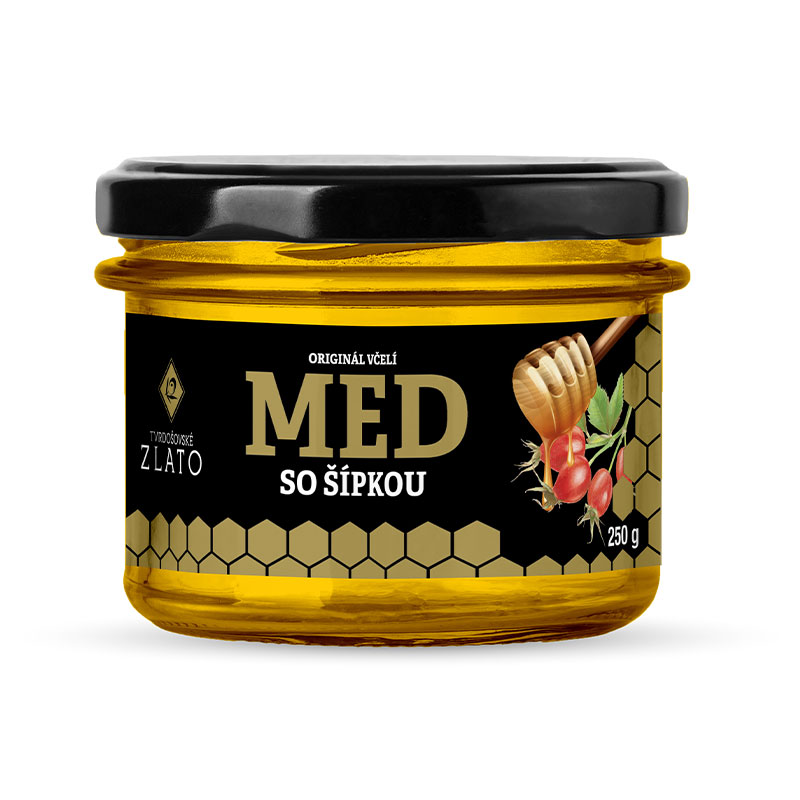 Med včelí so šípkou 250g