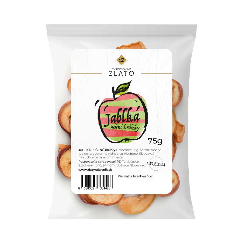 Sušené jablká chipsy 75g