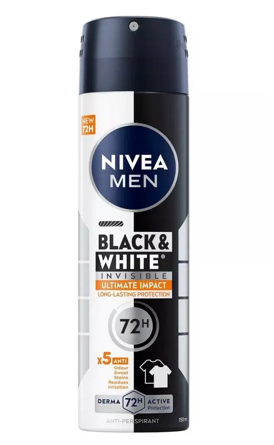 Nivea Men DEO 150ml B&W Invisible Ultimate impact