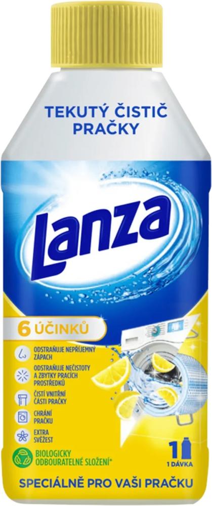 Lanza 250ml tek.čistič práčky Lemon