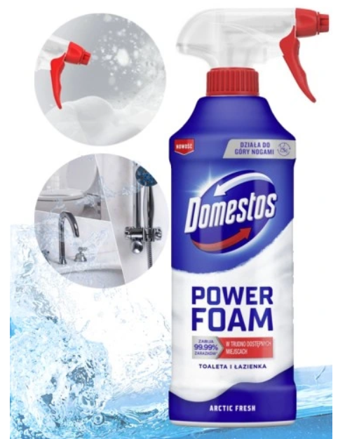 Domestos WC čistič v pene 435ml Arctic
