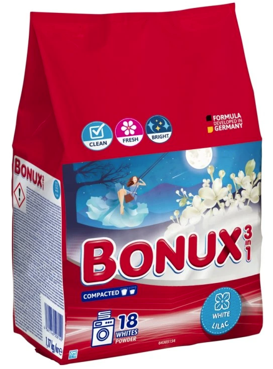 Bonux prášok 1,17kg (18PD) WHITES Lilac