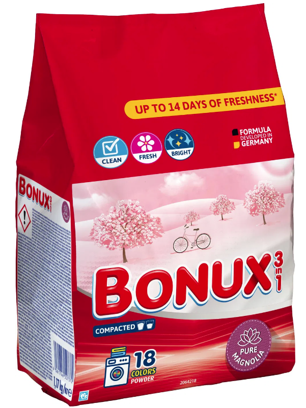 Bonux prášok 1,17kg (18PD) PURE MAGNOLIA
