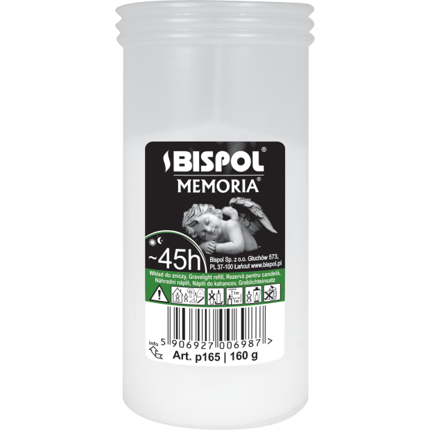 Kahanec náhrada BISPOL parafín P165 160g 45 hodín
