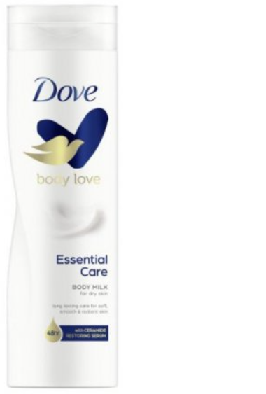 Dove telové mlieko 400ml Essential care