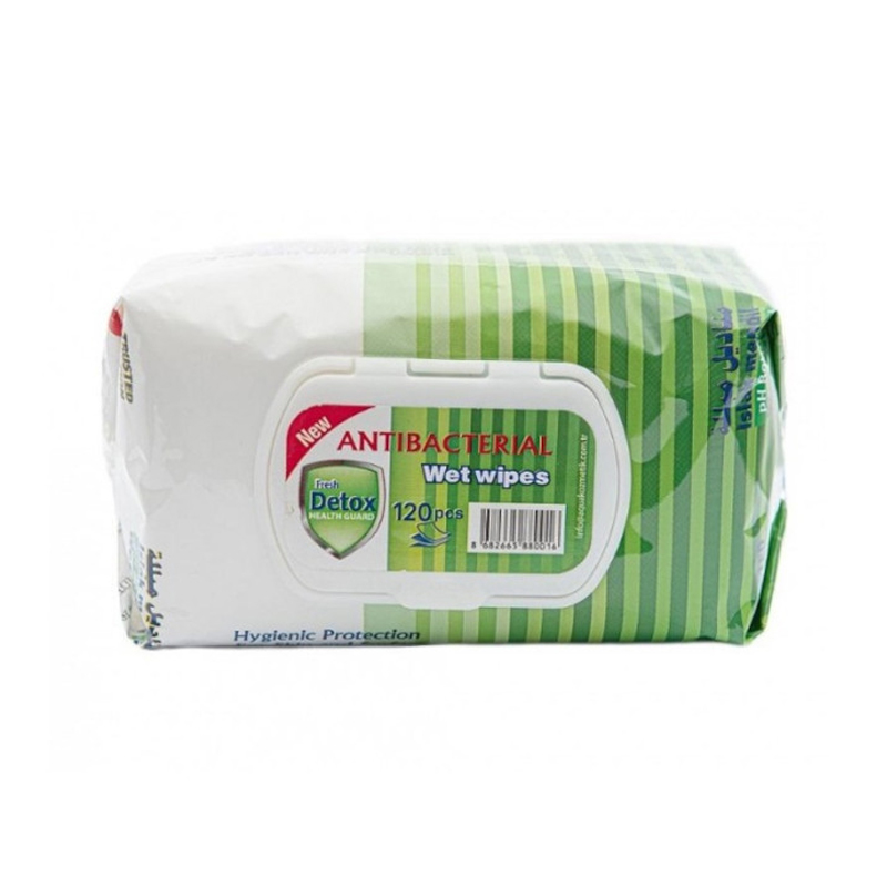 Vlhčené utierky Fresh Detox antibacterial 120ks Pine