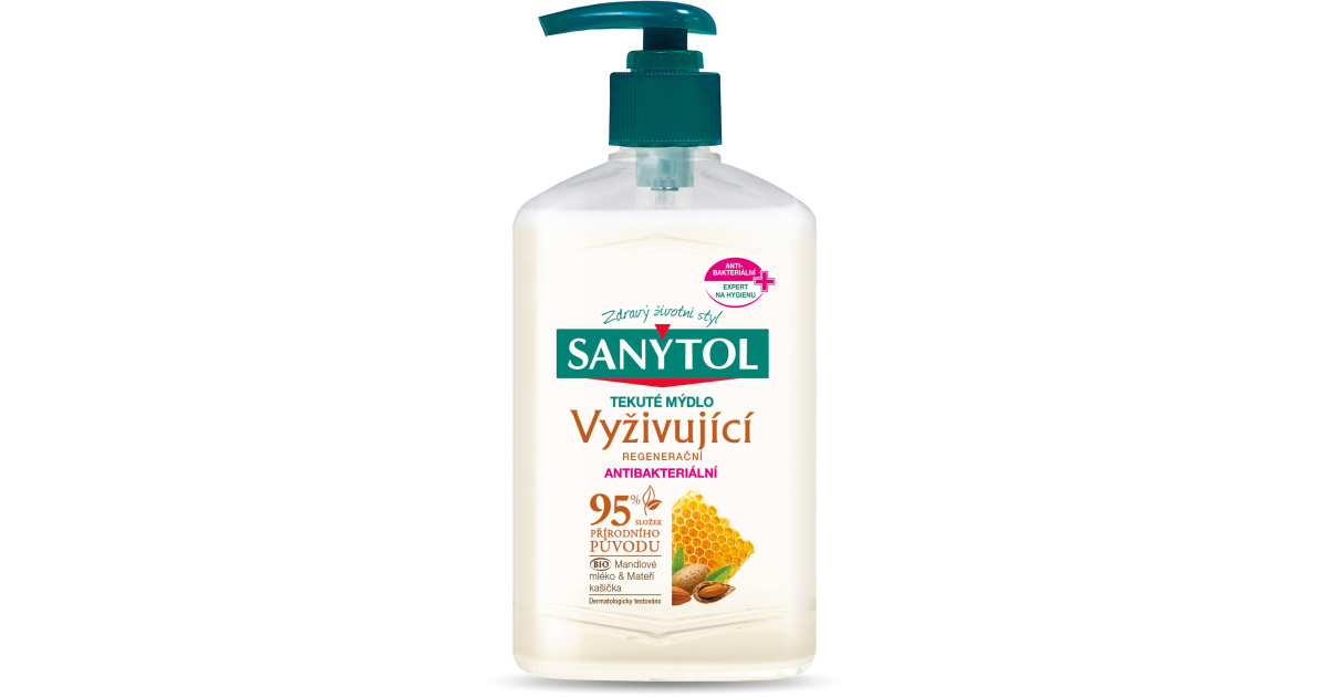 Sanytol antibakt.tekuté mydlo 250ml vyživujúce