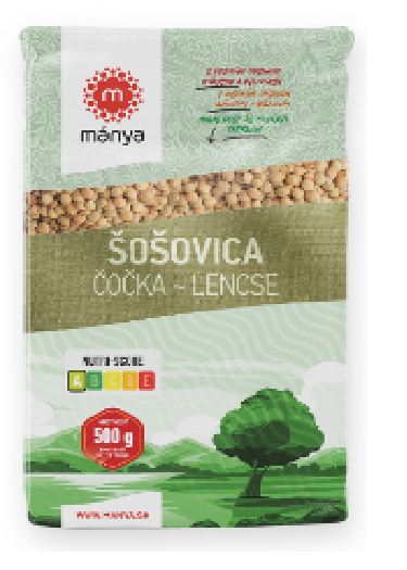 Šošovica 500g Mánya