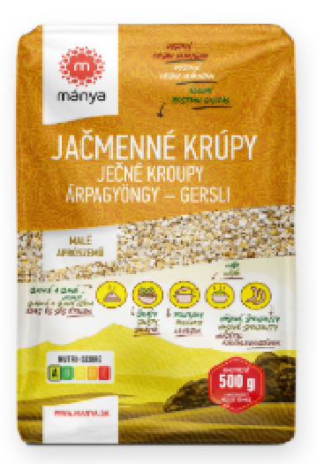 Jačmenné krúpy 500g Mánya