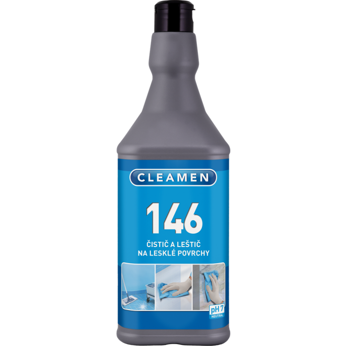 CLEAMEN 146 1L čistič a leštič na lesklé povrchy