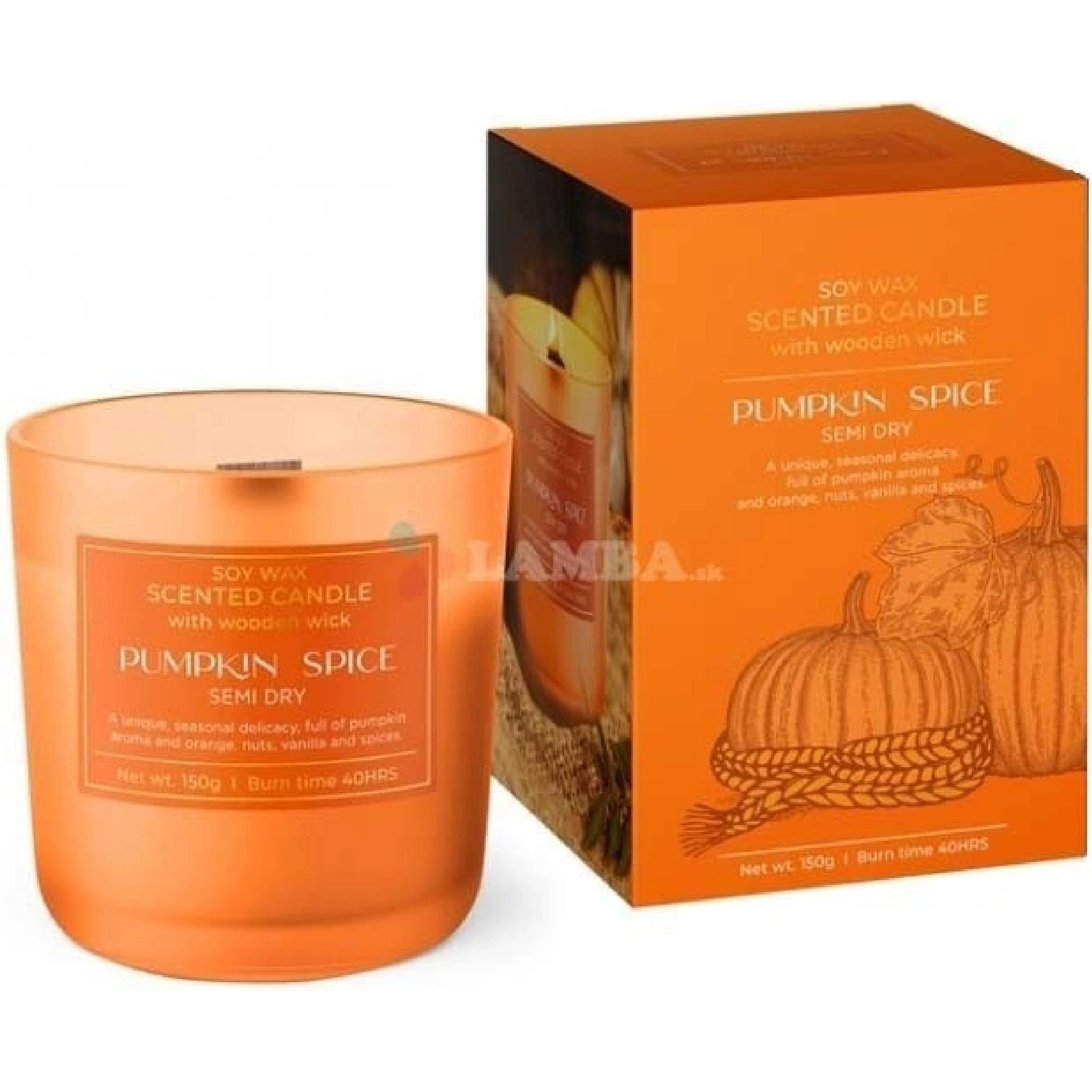 Sviečka v skle PUMPKIN SPICE 150g Bartek