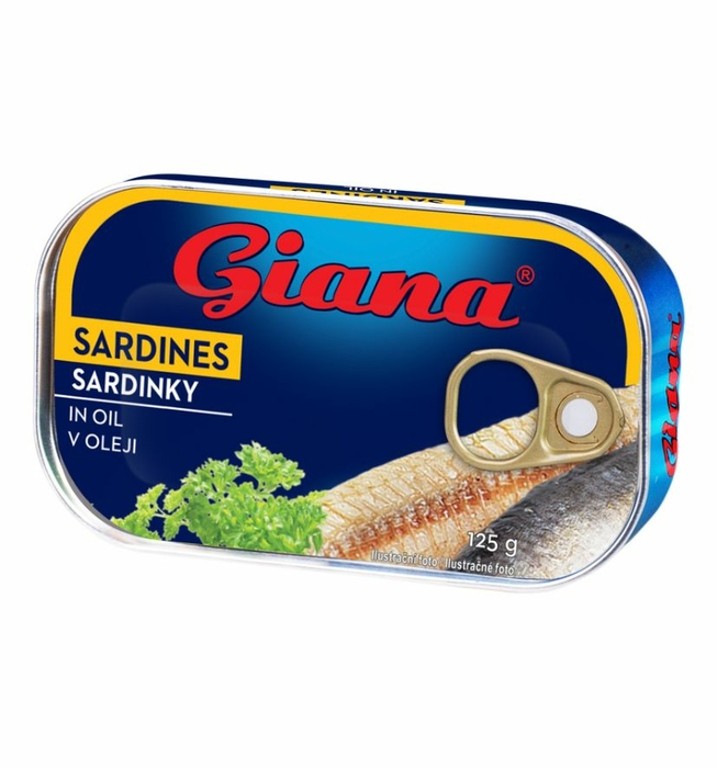 Sardinky v oleji 125g GIANA